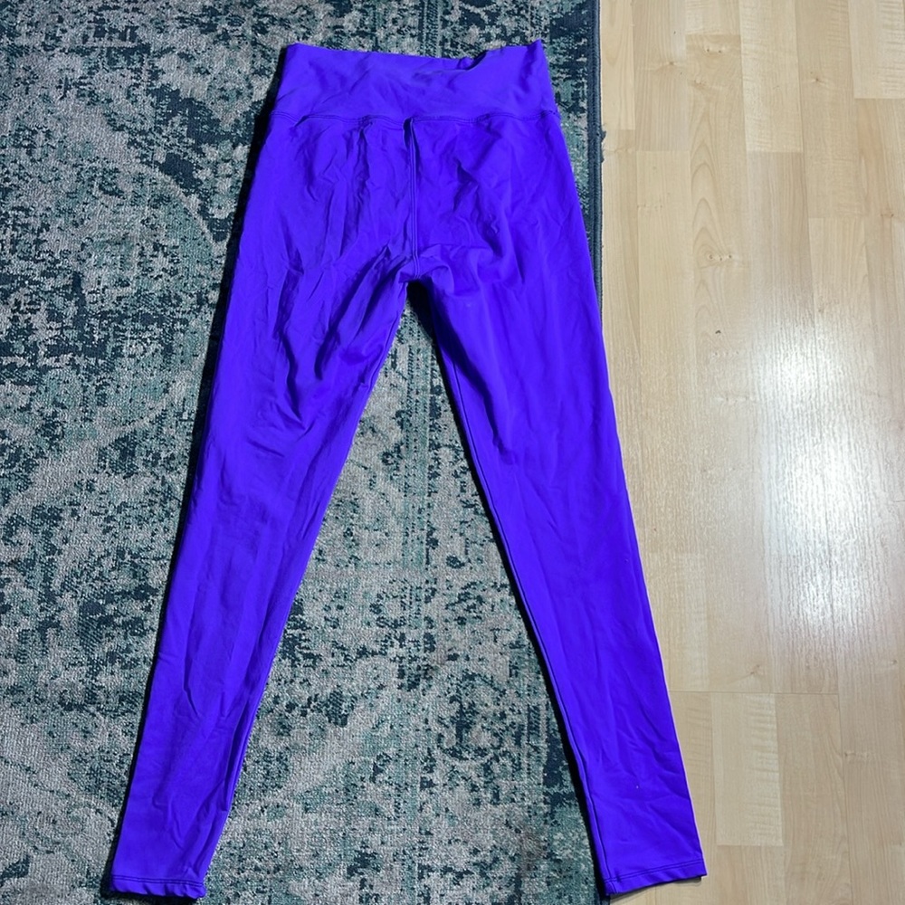Purple high waisted leggings - Picture 6 of 6